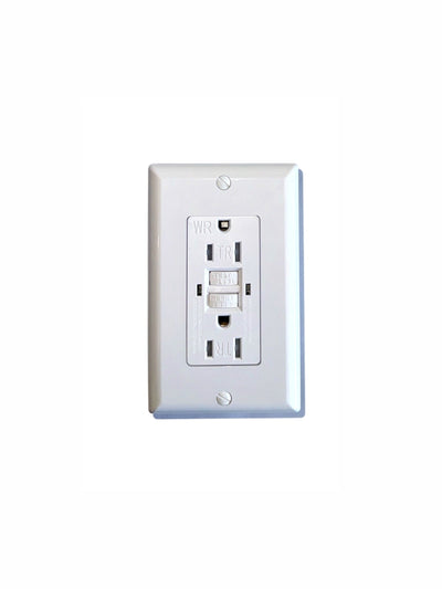 GFCI 15amp Tamper & Weather Resistant Self-test UL 943 (White)