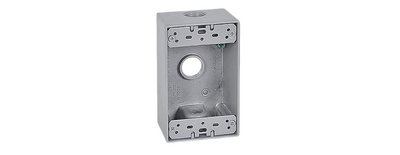 3x1/2 INCH One Gang Weatherproof Box 2-5/8" Deep Aluminum