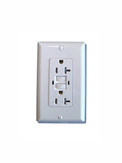GFCI 20amp Tamper Resistant Self-test UL 943 (White)