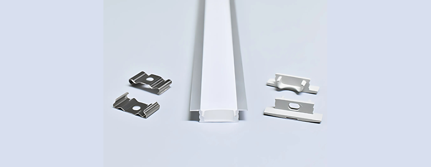 DIP 1″ LOW PROFILE RECESSED ALUMINUM CHANNEL