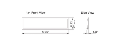1×4 BACKLIT FLAT PANEL