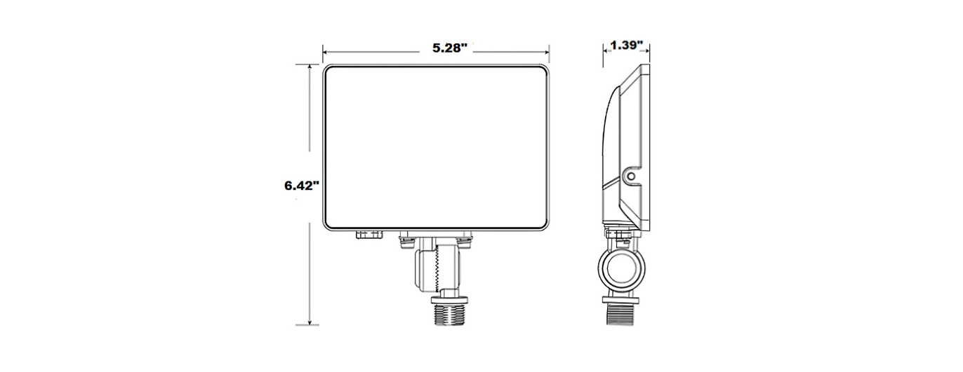 SLIM 15W FLOOD LIGHT WITH PHOTOCELL