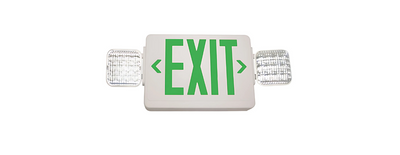 GREEN COMBO LED EMERGENCY LIGHT WITH BATTERY
