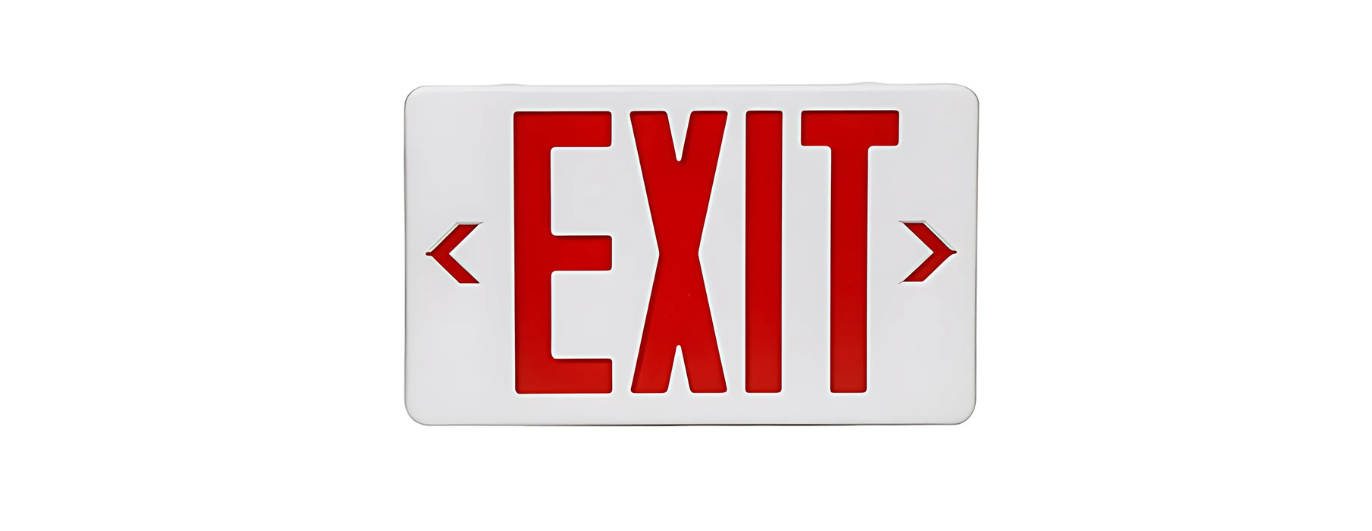 RED EXIT SIGN/EMERGENCY BATTERY