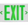 GREEN EXIT SIGN/EMERGENCY BATTERY