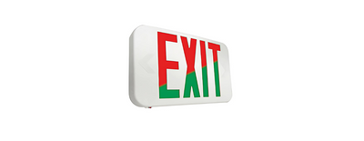 INDOOR EXIT SIGN WITH SELECTABLE FACE & 90 MIN EM BATTERY