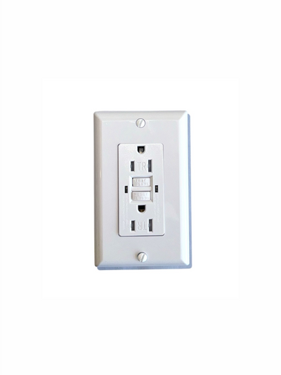 GFCI 15amp Tamper Resistant Self-test UL 943 (White)