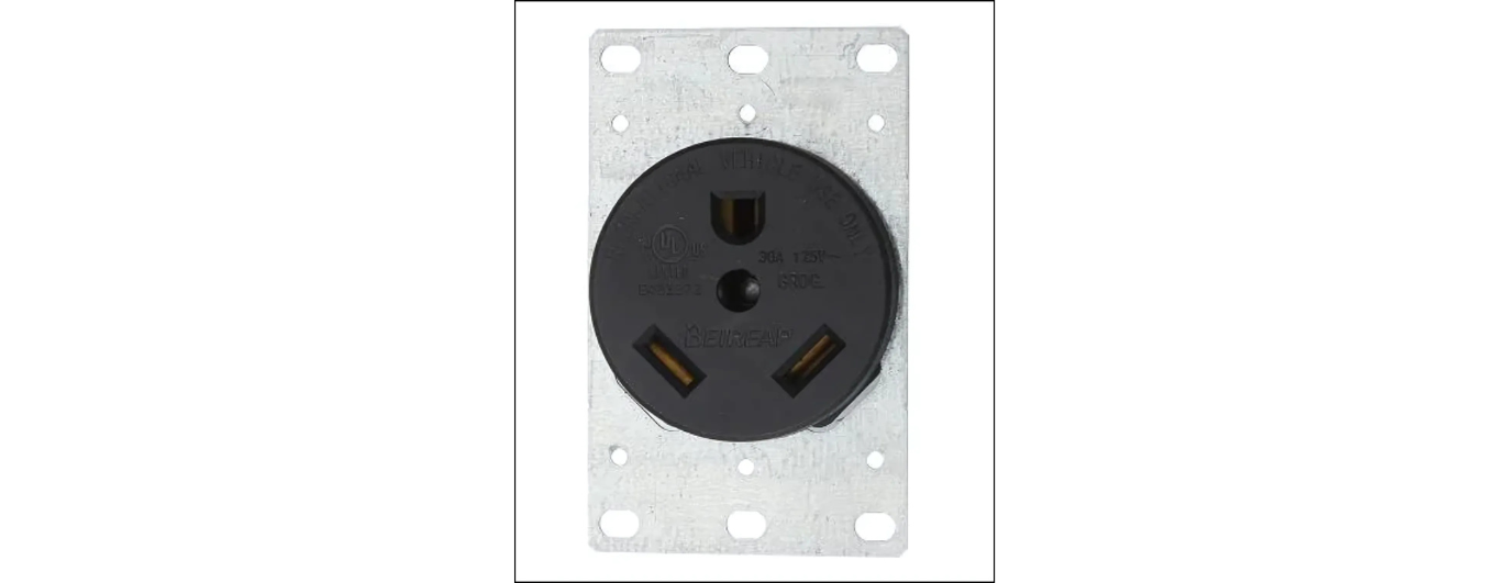 30A/125V Flush Mount Power Outlet