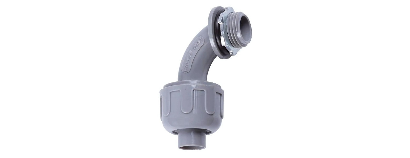 2 INCH PVC LIQUID TIGHT 90 DEGREE CONNECTOR